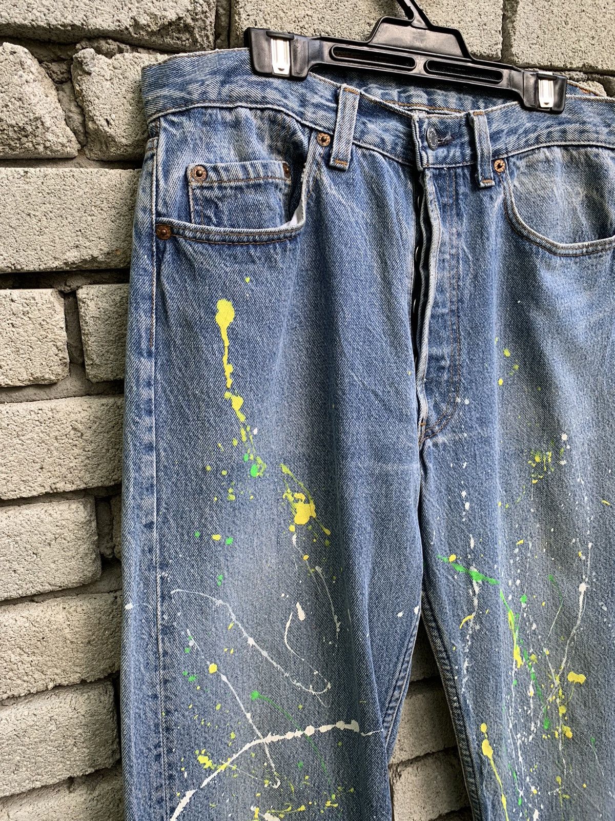 Levi's Vintage 90s Levi’s 501 Paint Splatter Denim Jeans Size US 30 / EU 46 - 13 Thumbnail