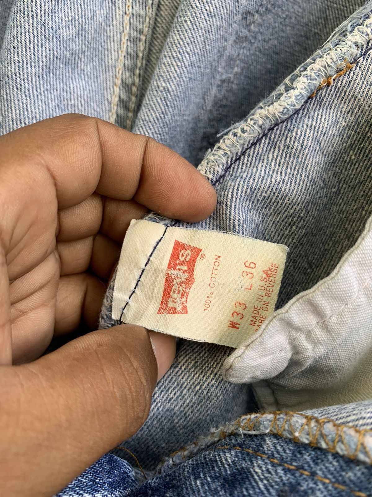 Levi's Vintage 90s Levi’s 501 Paint Splatter Denim Jeans Size US 30 / EU 46 - 21 Thumbnail