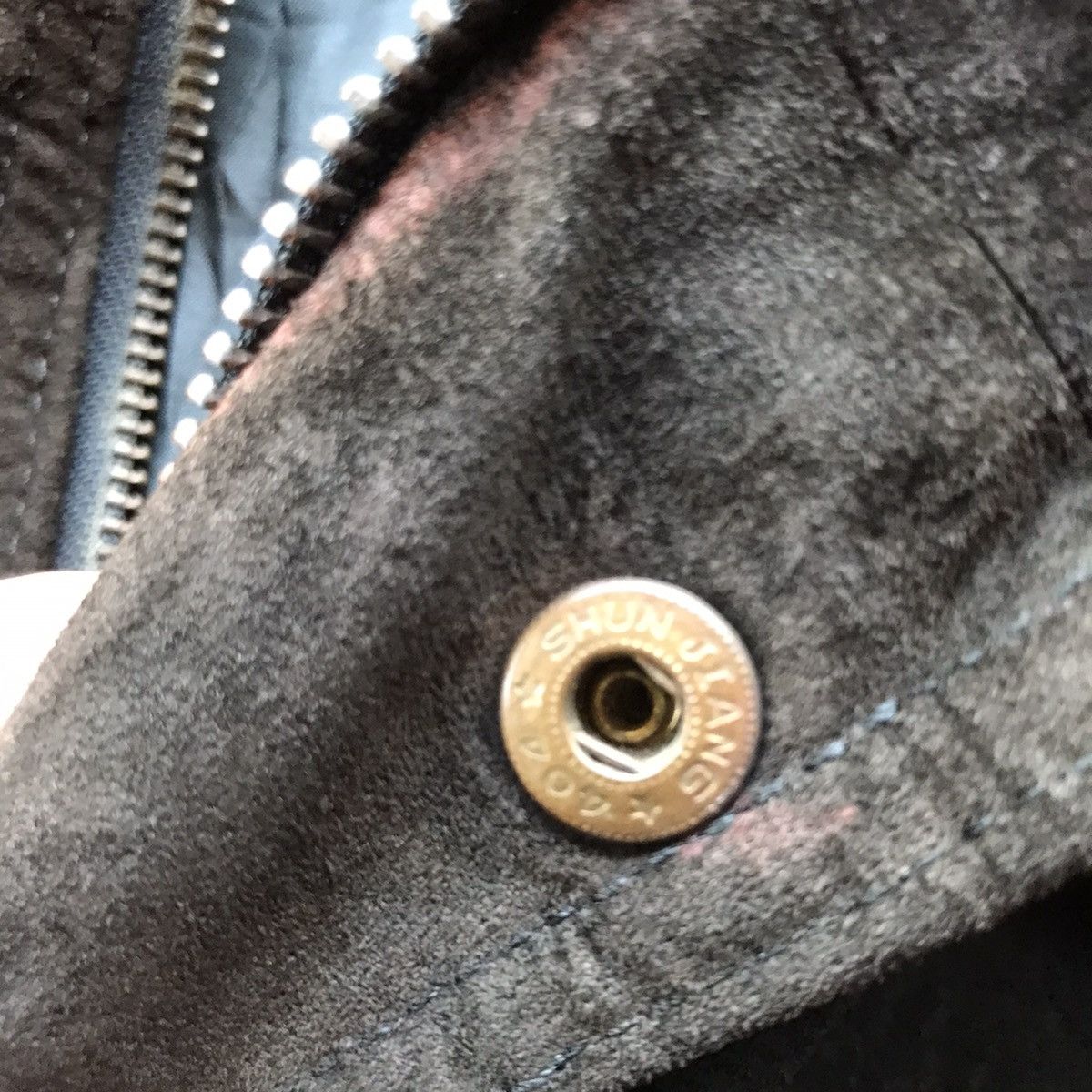 Vintage VINTAGE ALEXIO PIG SUEDE LEATHER JACKET Size US L / EU 52-54 / 3 - 6 Thumbnail