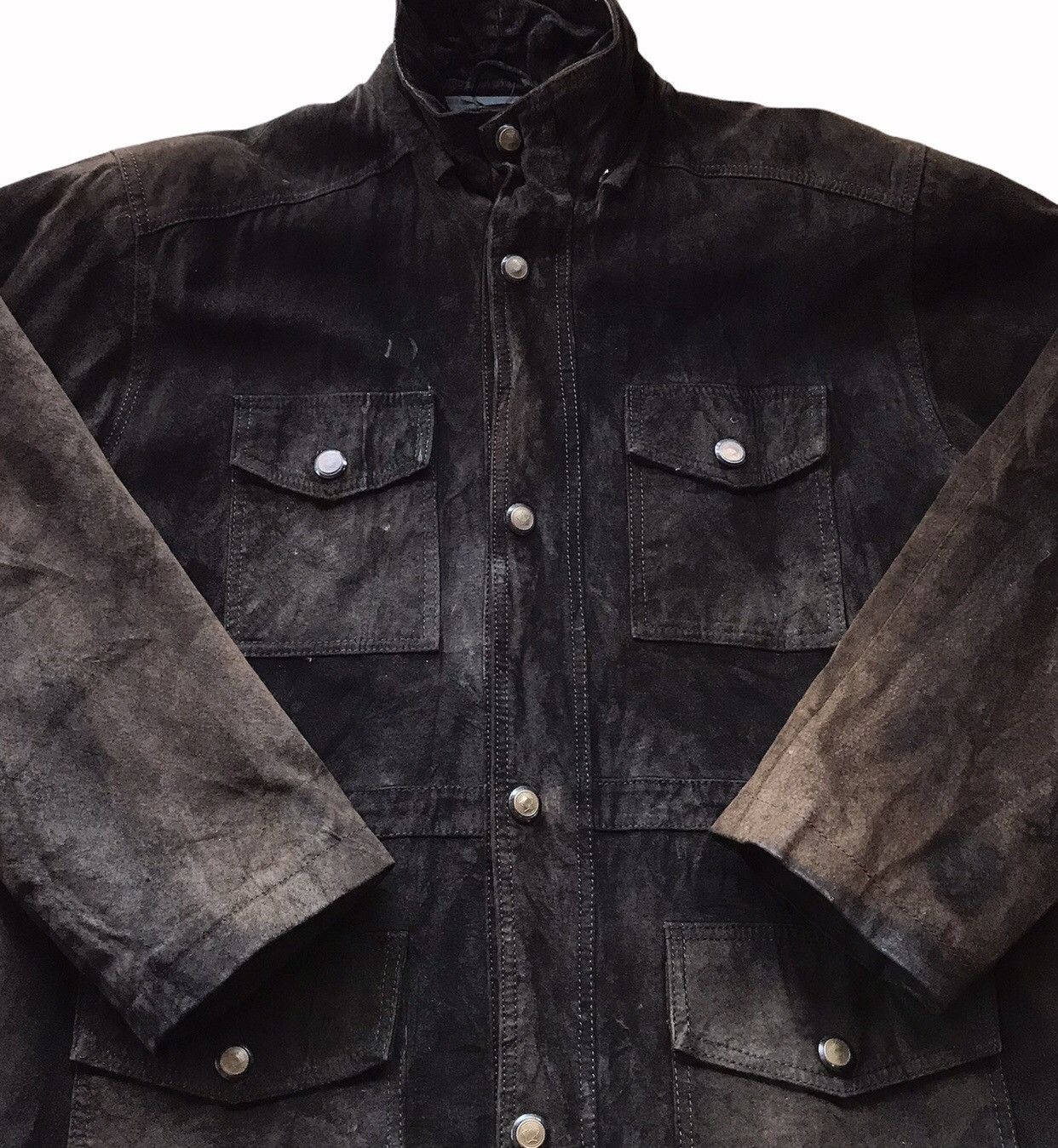 Vintage VINTAGE ALEXIO PIG SUEDE LEATHER JACKET Size US L / EU 52-54 / 3 - 4 Thumbnail