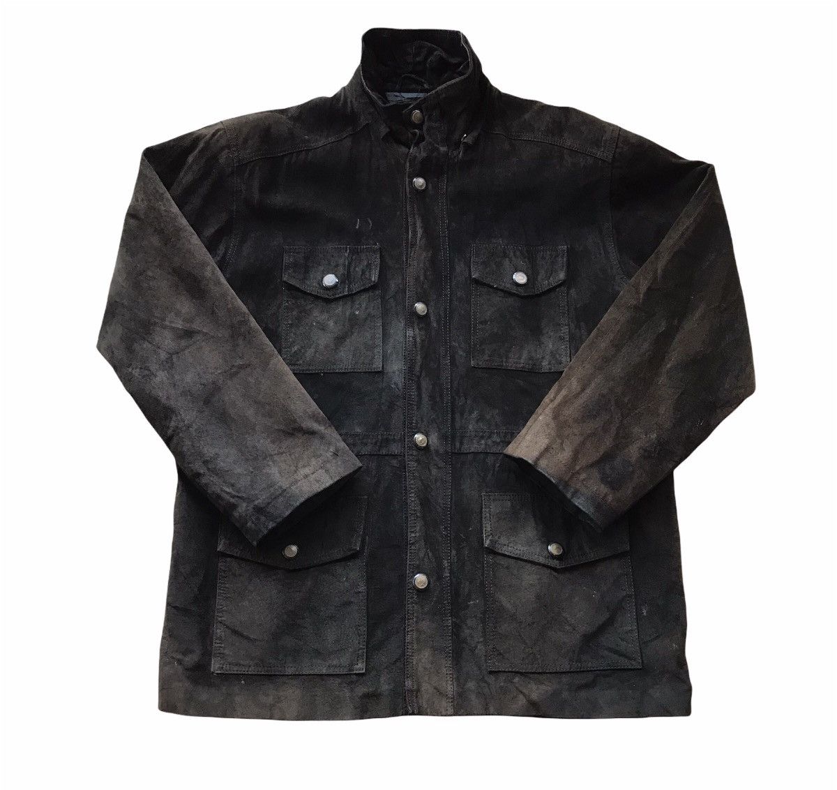Vintage VINTAGE ALEXIO PIG SUEDE LEATHER JACKET Size US L / EU 52-54 / 3 - 1 Thumbnail