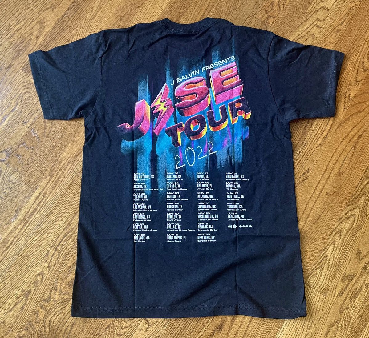 J Balvin XL Jose Admat Tour 2022 1 2 Black Bad Colores ABC Shirt Size US XL / EU 56 / 4 - 1 Thumbnail