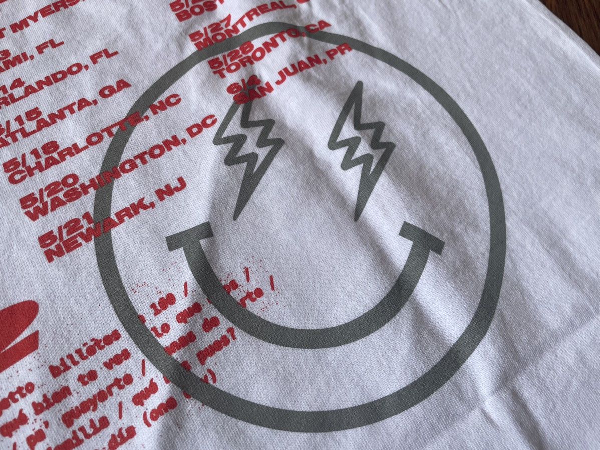 J Balvin Small Tracklist Jose Tour 2022 1 2 White Bad Board ABC Shirt Size US S / EU 44-46 / 1 - 8 Thumbnail