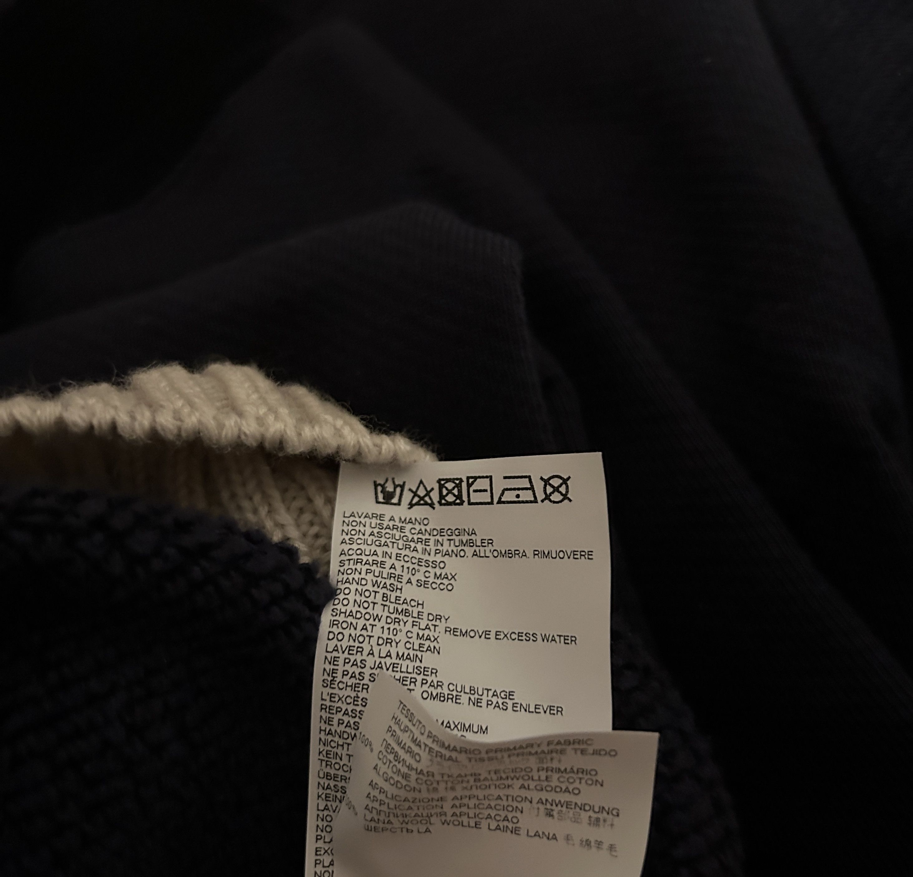Maison Margiela Maison Margiela navy hoodie thick brushed Size US M / EU 48-50 / 2 - 10 Thumbnail