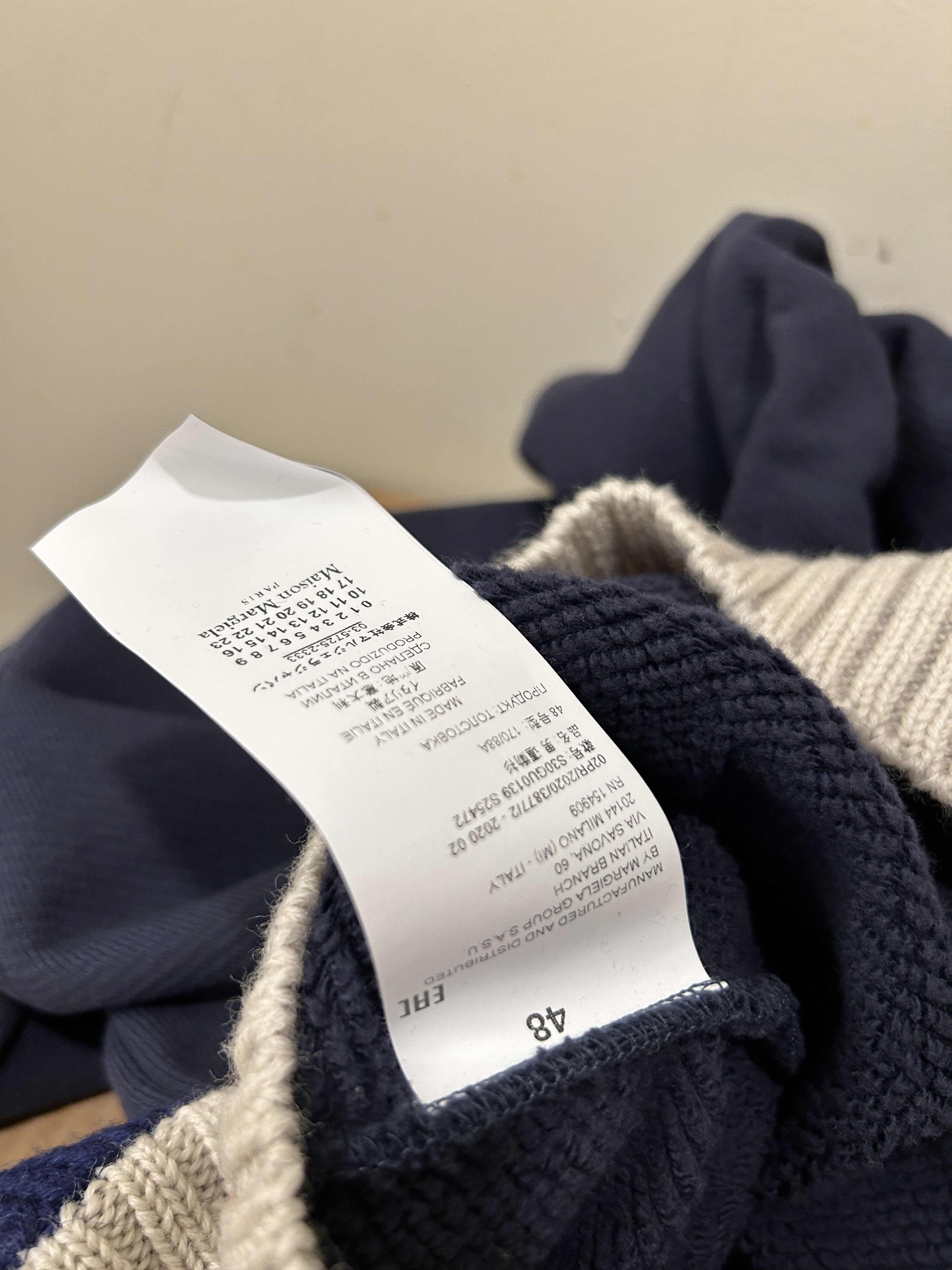 Maison Margiela Maison Margiela navy hoodie thick brushed Size US M / EU 48-50 / 2 - 5 Thumbnail