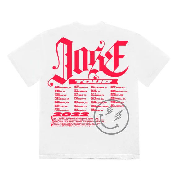 J Balvin Medium Tracklist Jose Tour 2022 1 2 White Bad ABC Shirt Size US M / EU 48-50 / 2 - 10 Thumbnail