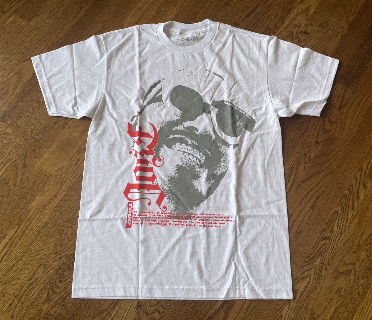 J Balvin Medium Tracklist Jose Tour 2022 1 2 White Bad ABC Shirt Size US M / EU 48-50 / 2 - 1 Thumbnail