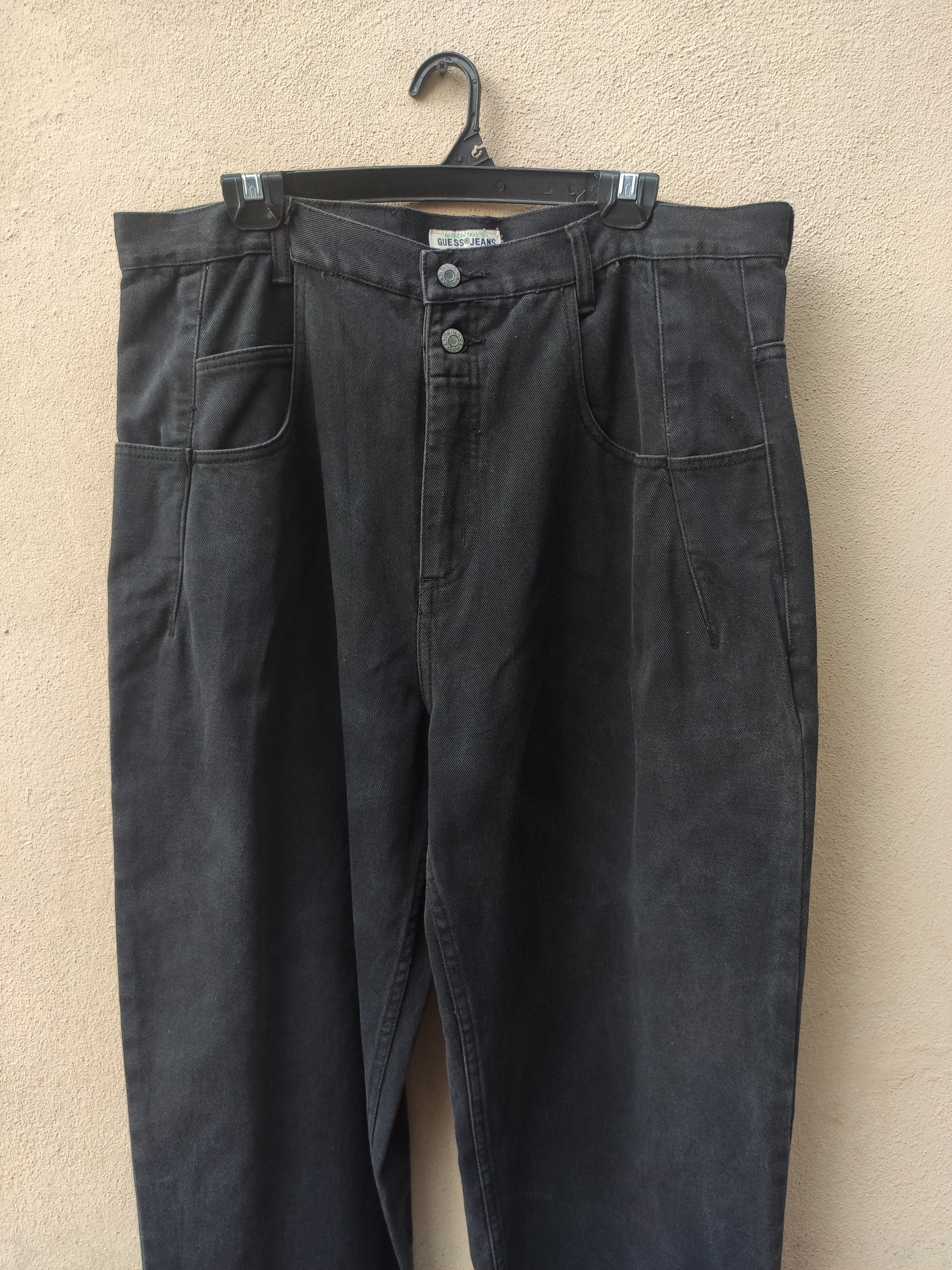 Guess 🔥 Vintage 90s Vintage Guess jeans super black Usa Size US 38 / EU 54 - 2 Thumbnail