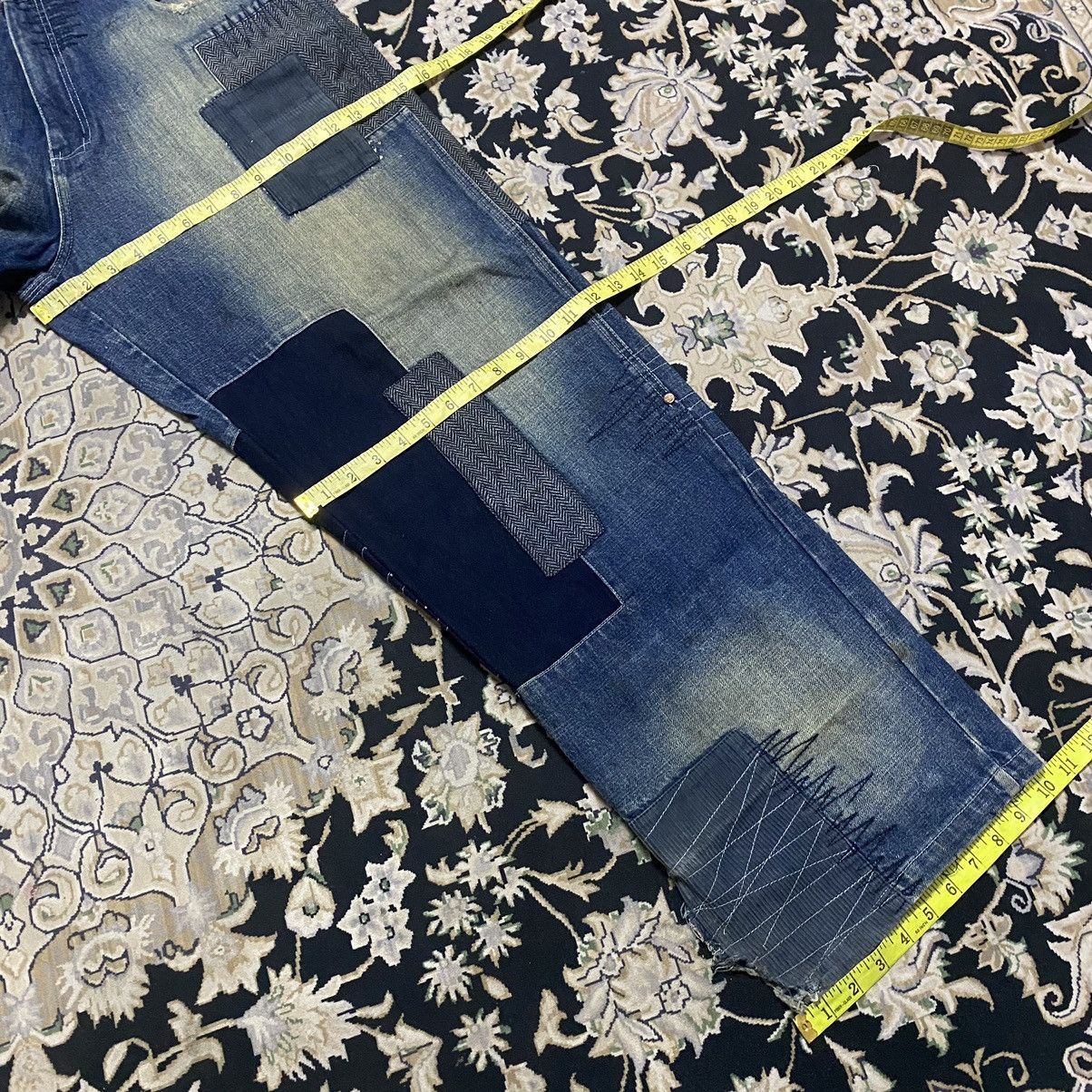Vintage Vintage LOT29 Denim Baggy Patchwork Jeans Size US 35 - 21 Thumbnail