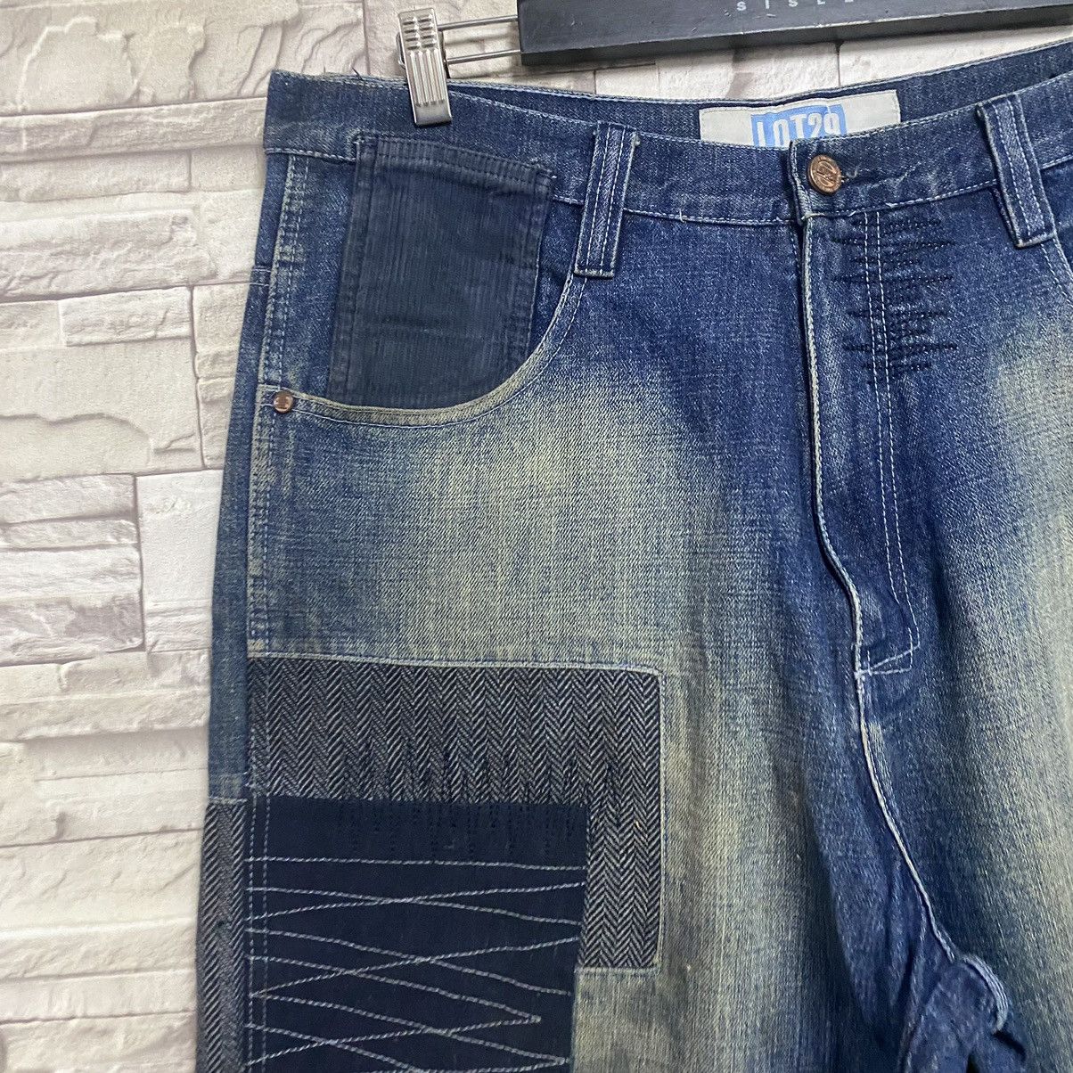 Vintage Vintage LOT29 Denim Baggy Patchwork Jeans Size US 35 - 6 Thumbnail