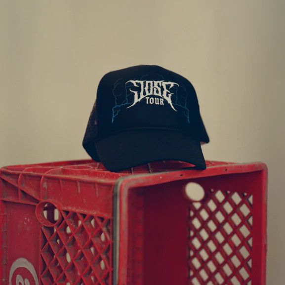 J Balvin × Takashi Murakami Black Thunder Trucker 9Fifty Dad Hat Colores New Tour Size ONE SIZE - 3 Thumbnail