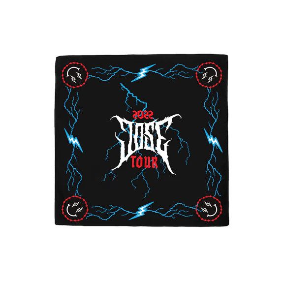 J Balvin × Takashi Murakami Black J Balvin Jose 2022 Tour Bandana 9Fifty Hat Trucker Size ONE SIZE - 1 Thumbnail