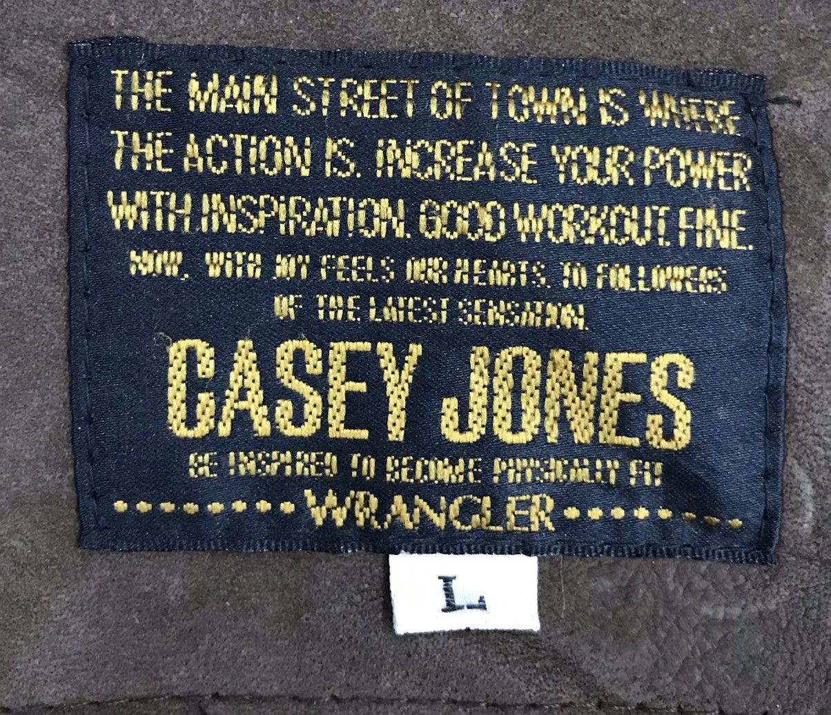 Vintage × Wrangler VINTAGE CASEY JONES WRANGLER LEATHER JACKET Size US L / EU 52-54 / 3 - 11 Thumbnail