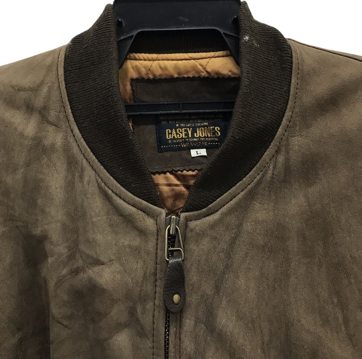 Vintage × Wrangler VINTAGE CASEY JONES WRANGLER LEATHER JACKET Size US L / EU 52-54 / 3 - 3 Thumbnail