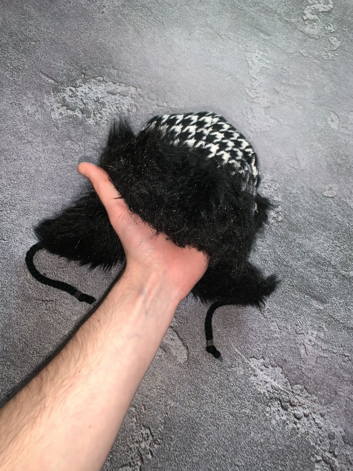 Japanese Brand × Rip Curl Vintage fur mohair alt hat beanie ushanka fuzy teddy ripcurl Size ONE SIZE - 3 Thumbnail