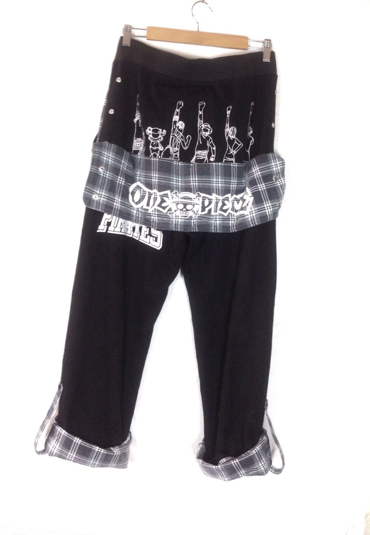 Cartoon Network × One Piece One Piece Tartan Sweatpants Size US 33 - 3 Thumbnail