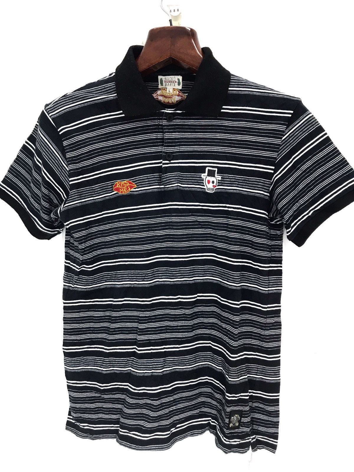 Wacko Maria Wacko maria stripe polo tees shirt g31 Size US M / EU 48-50 / 2 - 1 Thumbnail