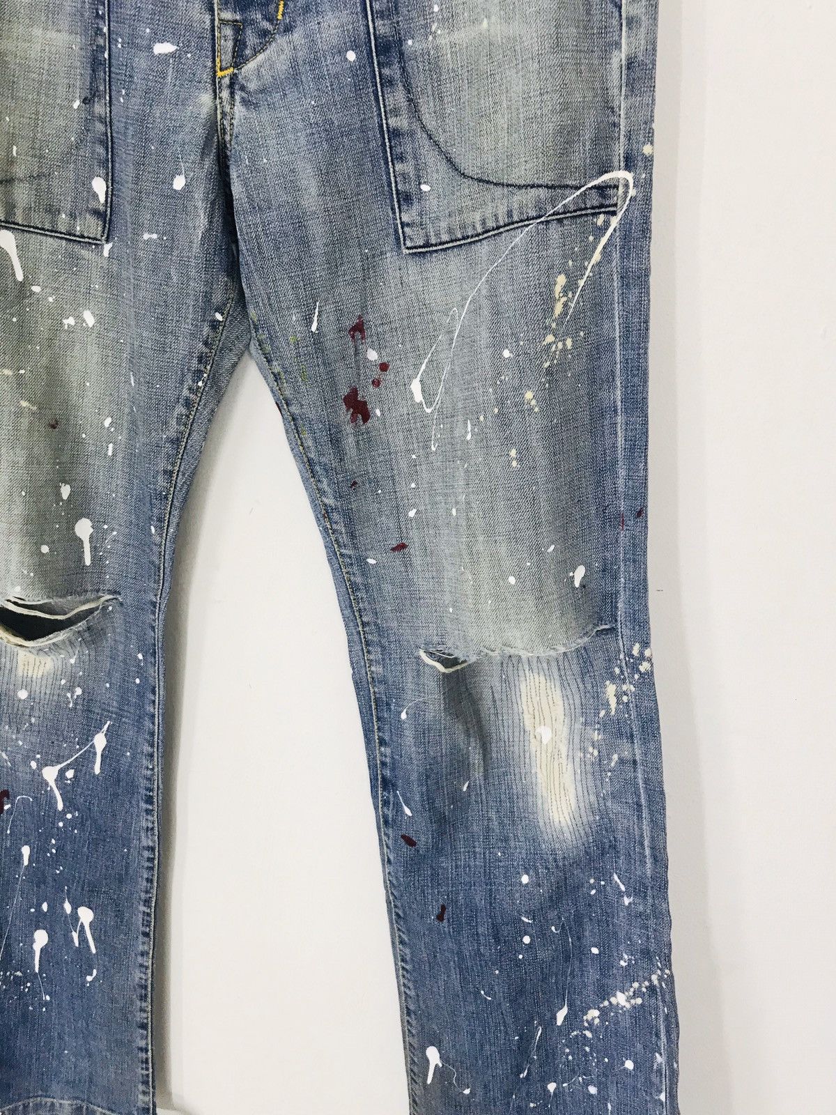 Paper Denim & Cloth × Vintage Vtg paper denim and cloth distressed painter paint flare g30 Size US 32 / EU 48 - 12 Thumbnail