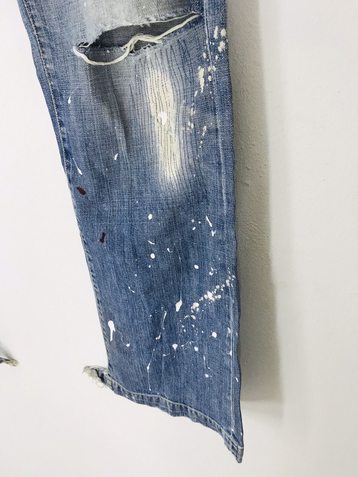 Paper Denim & Cloth × Vintage Vtg paper denim and cloth distressed painter paint flare g30 Size US 32 / EU 48 - 13 Thumbnail