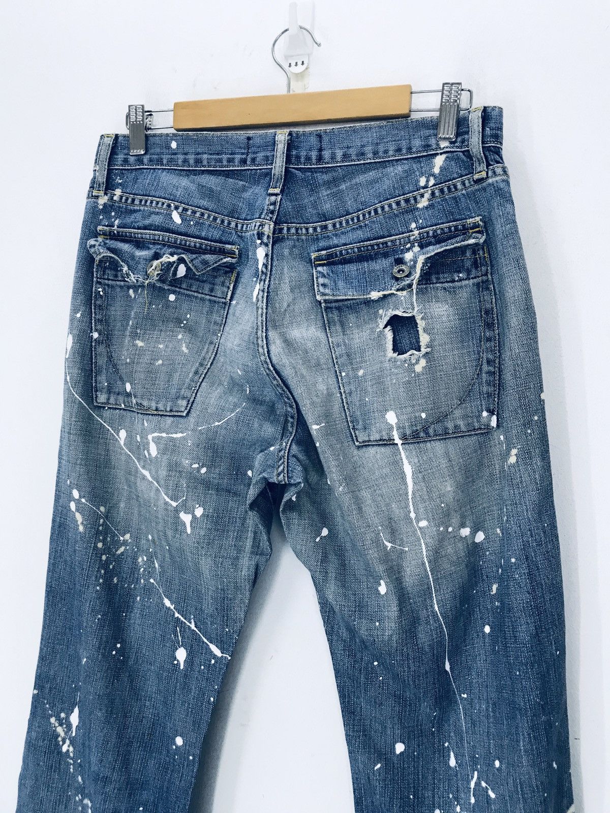 Paper Denim & Cloth × Vintage Vtg paper denim and cloth distressed painter paint flare g30 Size US 32 / EU 48 - 7 Thumbnail