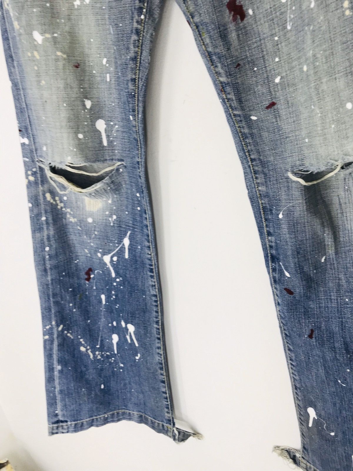 Paper Denim & Cloth × Vintage Vtg paper denim and cloth distressed painter paint flare g30 Size US 32 / EU 48 - 14 Thumbnail