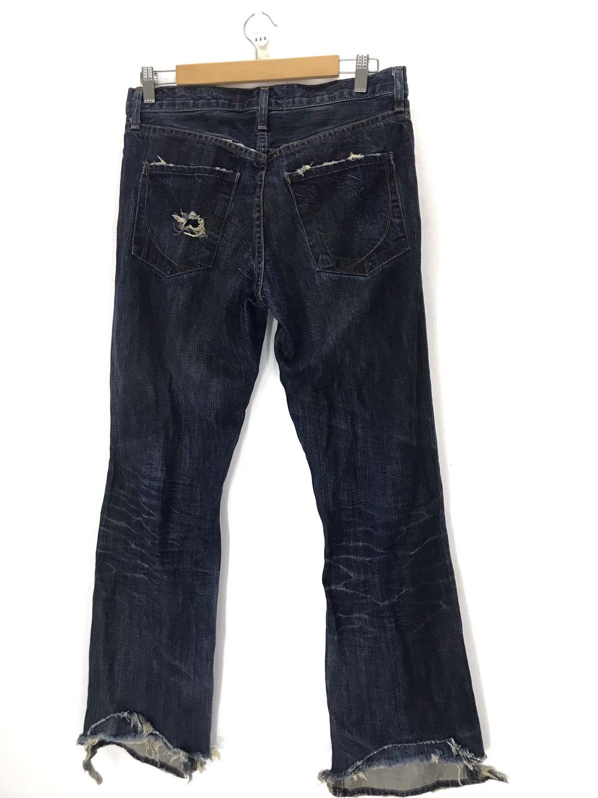 Japanese Brand × Paper Denim & Cloth Vintage paper and denim distressed patchwork boro kapital 30 Size US 32 / EU 48 - 12 Thumbnail