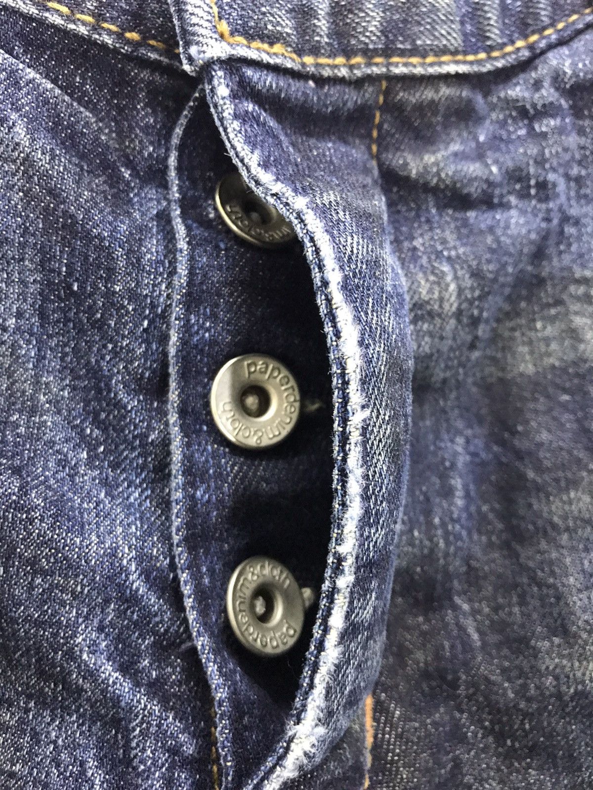 Japanese Brand × Paper Denim & Cloth Vintage paper and denim distressed patchwork boro kapital 30 Size US 32 / EU 48 - 6 Thumbnail