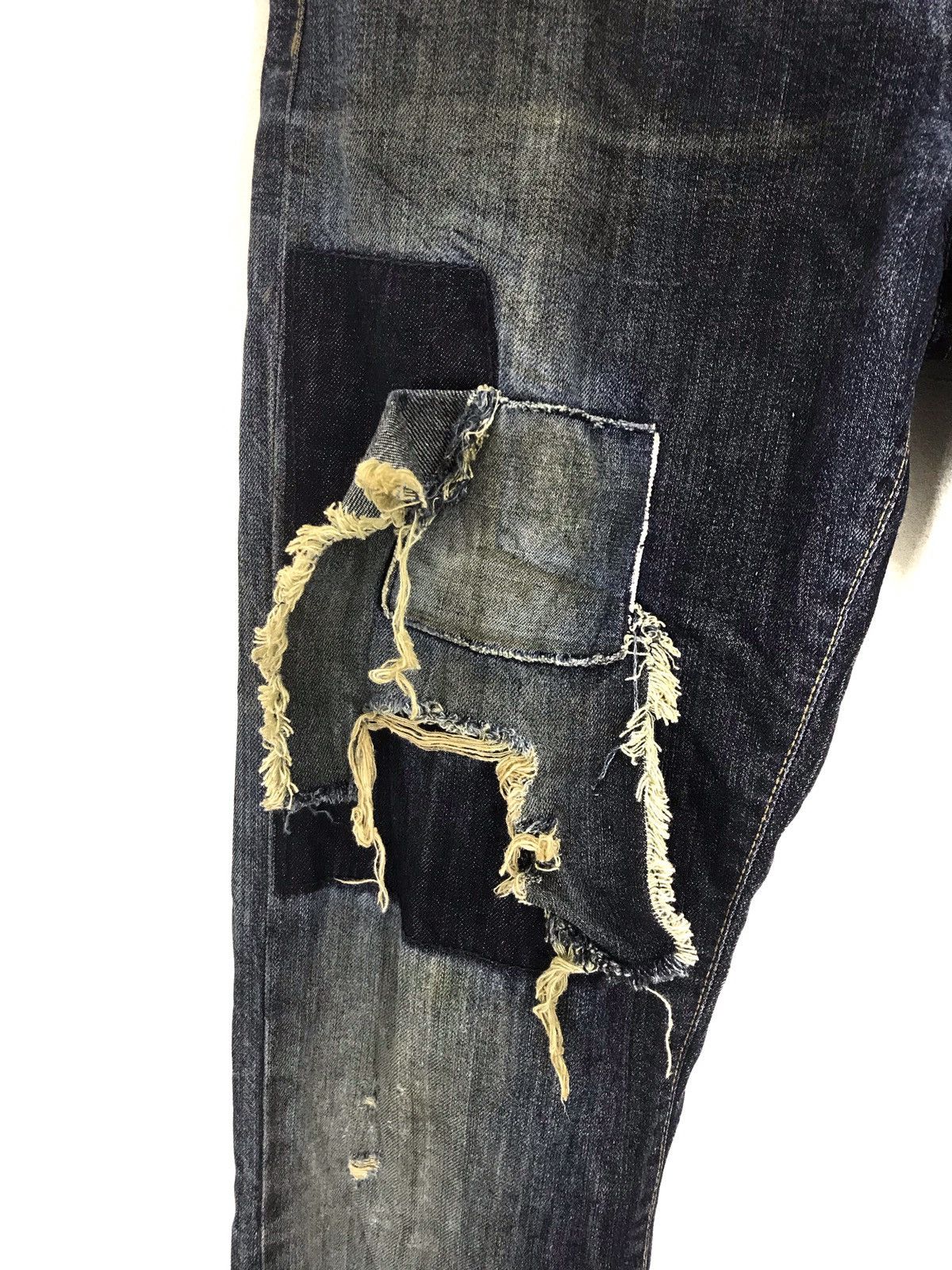 Japanese Brand × Paper Denim & Cloth Vintage paper and denim distressed patchwork boro kapital 30 Size US 32 / EU 48 - 7 Thumbnail