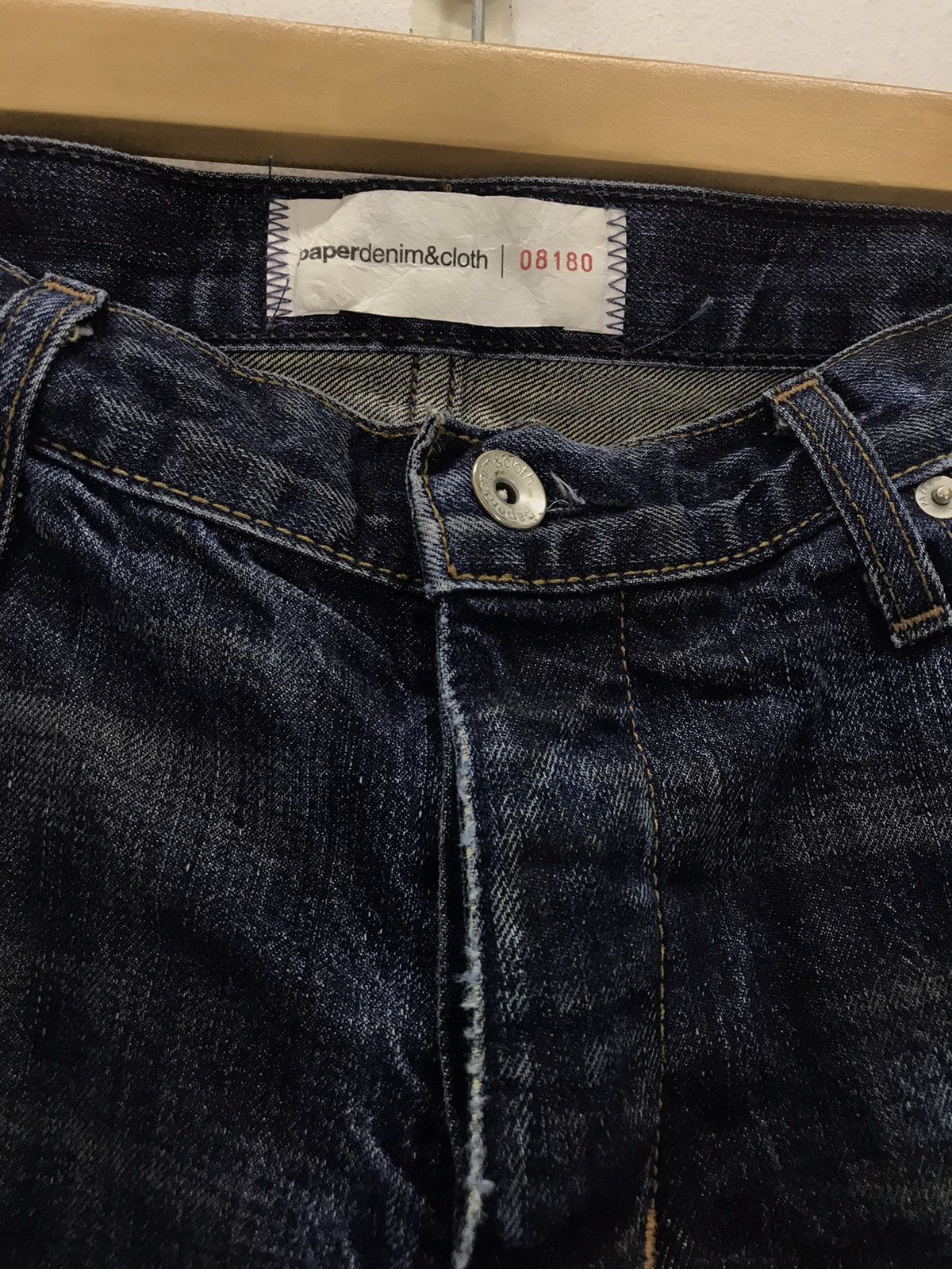 Japanese Brand × Paper Denim & Cloth Vintage paper and denim distressed patchwork boro kapital 30 Size US 32 / EU 48 - 5 Thumbnail
