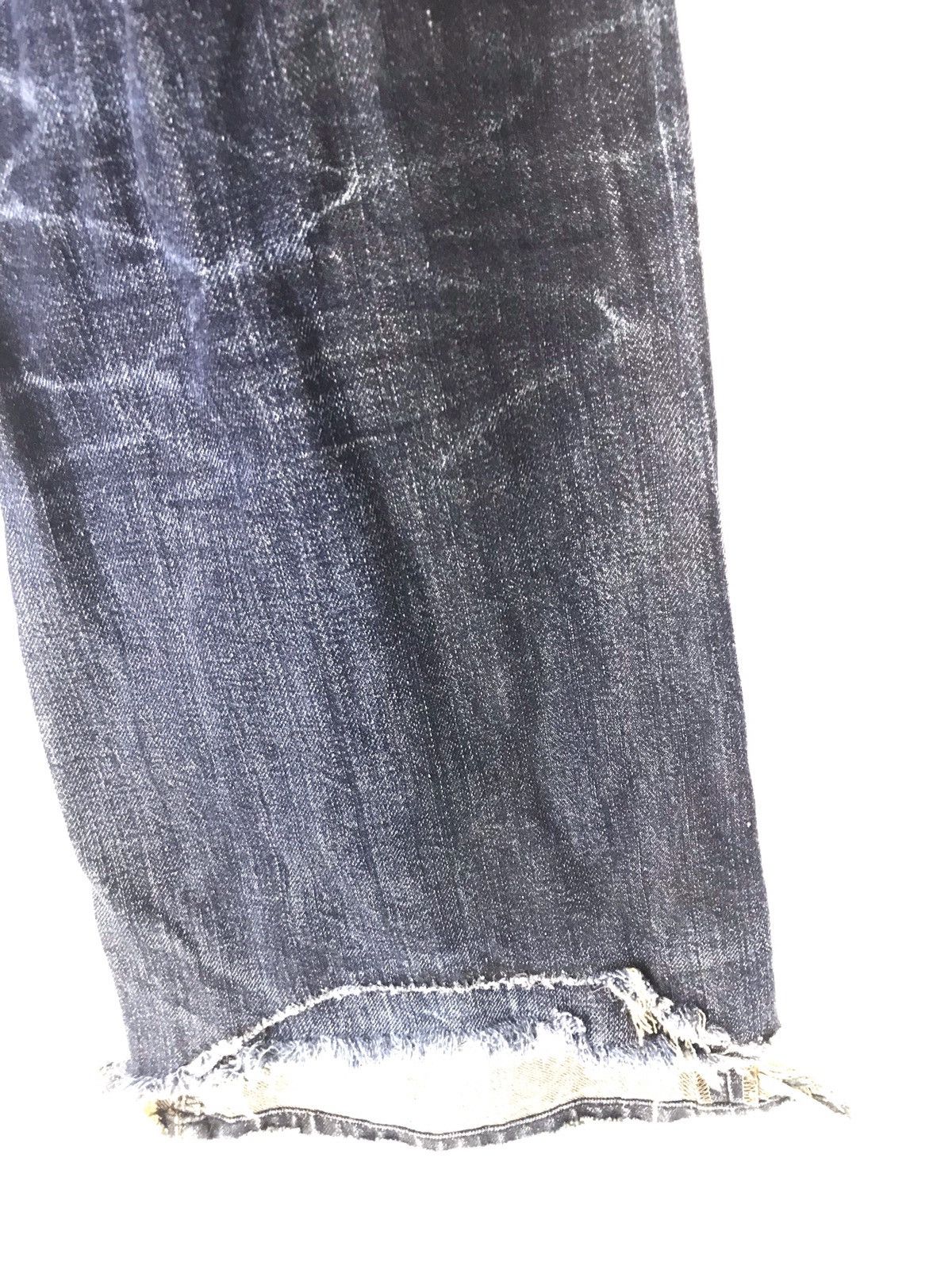 Japanese Brand × Paper Denim & Cloth Vintage paper and denim distressed patchwork boro kapital 30 Size US 32 / EU 48 - 9 Thumbnail