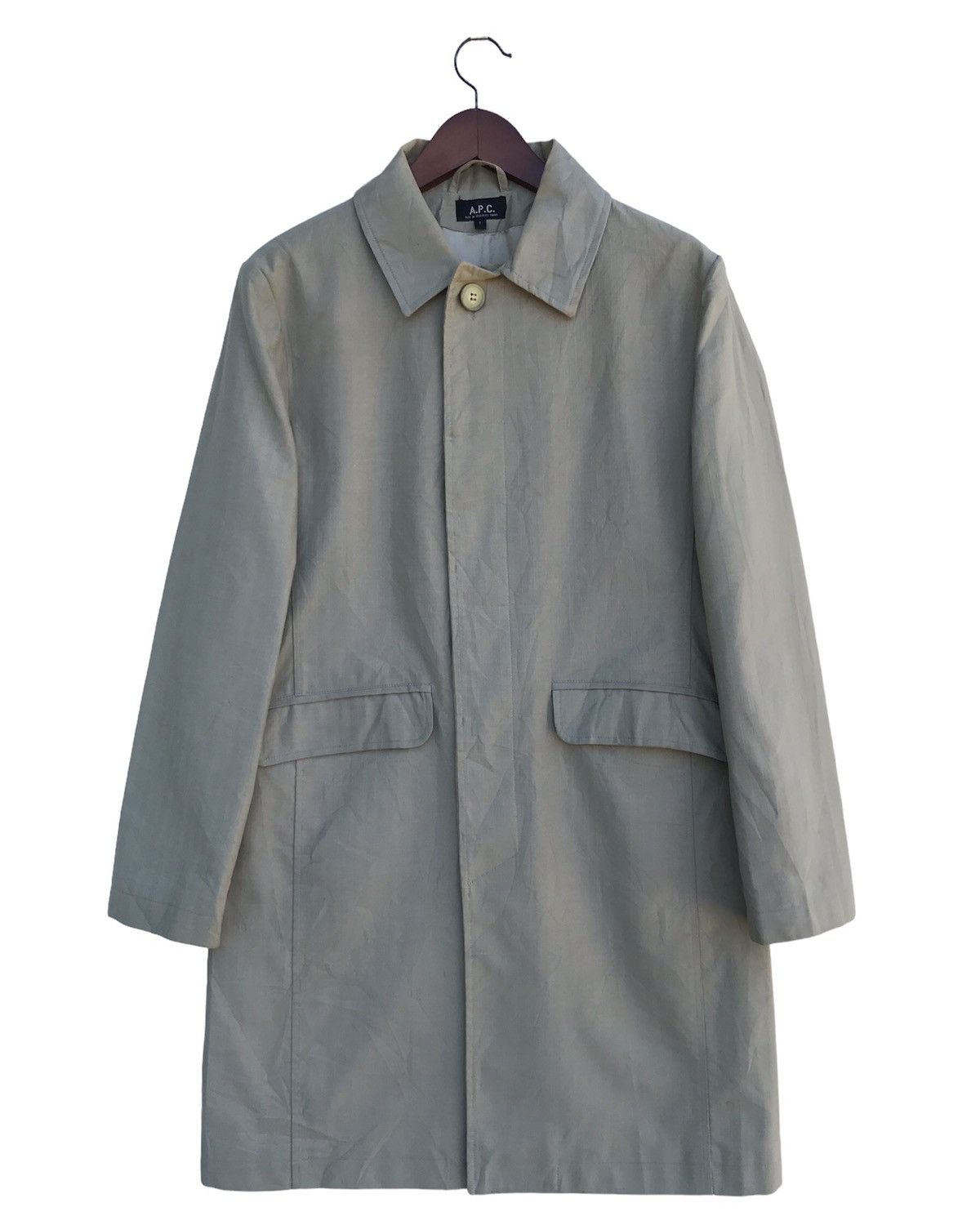 A.P.C. Vintage A.P.C. Paris Rue de Fleurus Minimalist Trench Coat Size US S / EU 44-46 / 1 - 1 Thumbnail