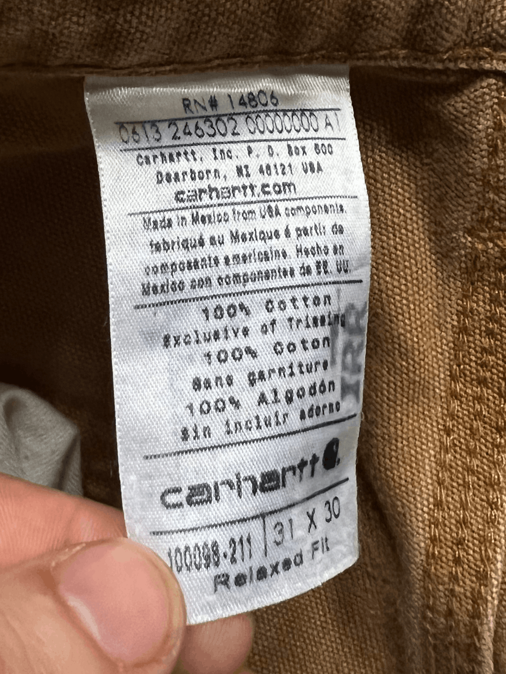 Carhartt Thrashed Doubleknee 31x30 Size US 31 - 6 Thumbnail