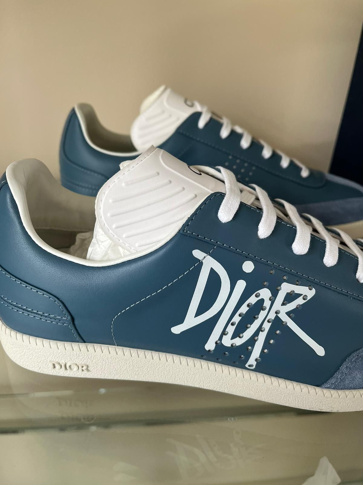 Dior × Stussy B01 Low Top Sneakers in Blue Size US 7 / EU 40 - 7 Thumbnail