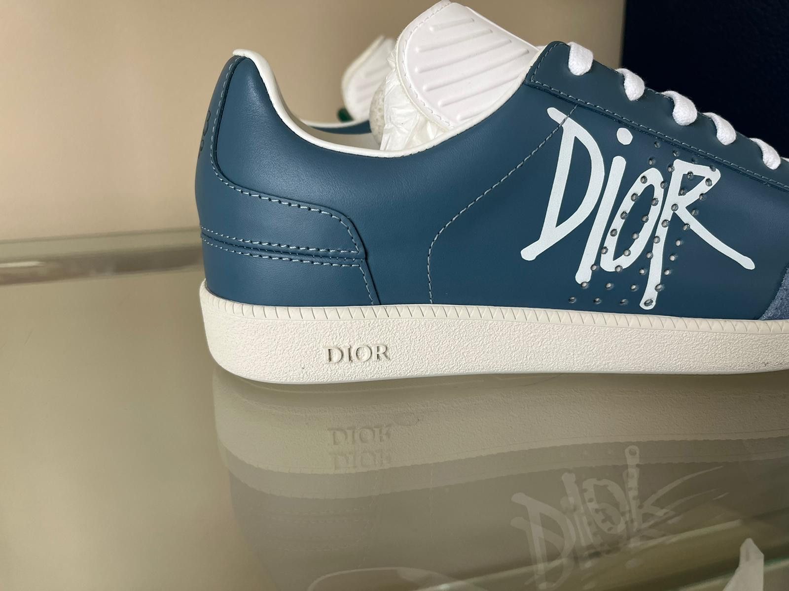 Dior × Stussy B01 Low Top Sneakers in Blue Size US 7 / EU 40 - 5 Thumbnail