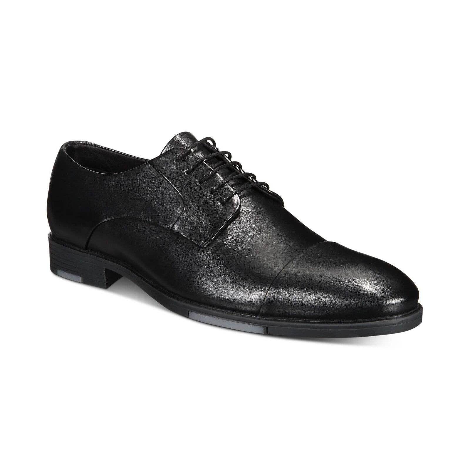 Alfani Reign Black Water Resistant Oxford Shoes Alfani Leather Reign Water Resistant Lace-Up Oxfords Shoes main image 2