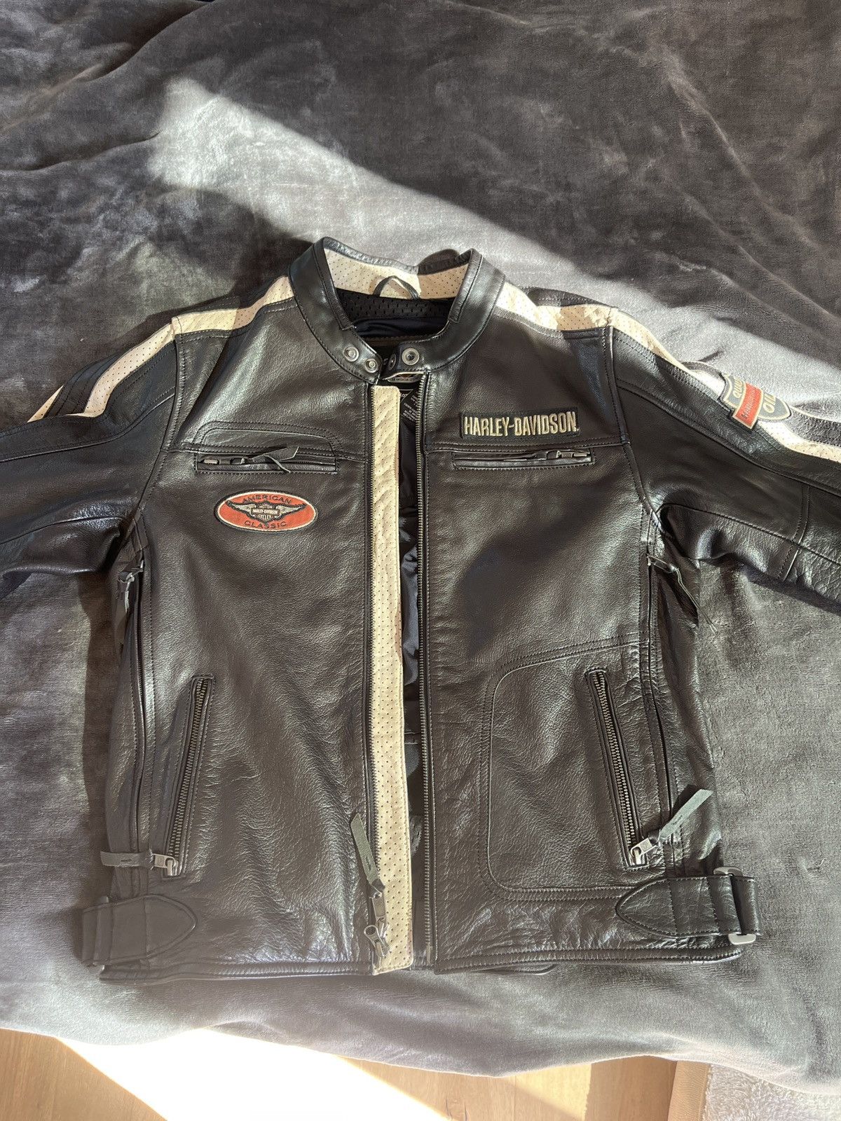 vintage Harley Davidson custom jacket purchased in japan