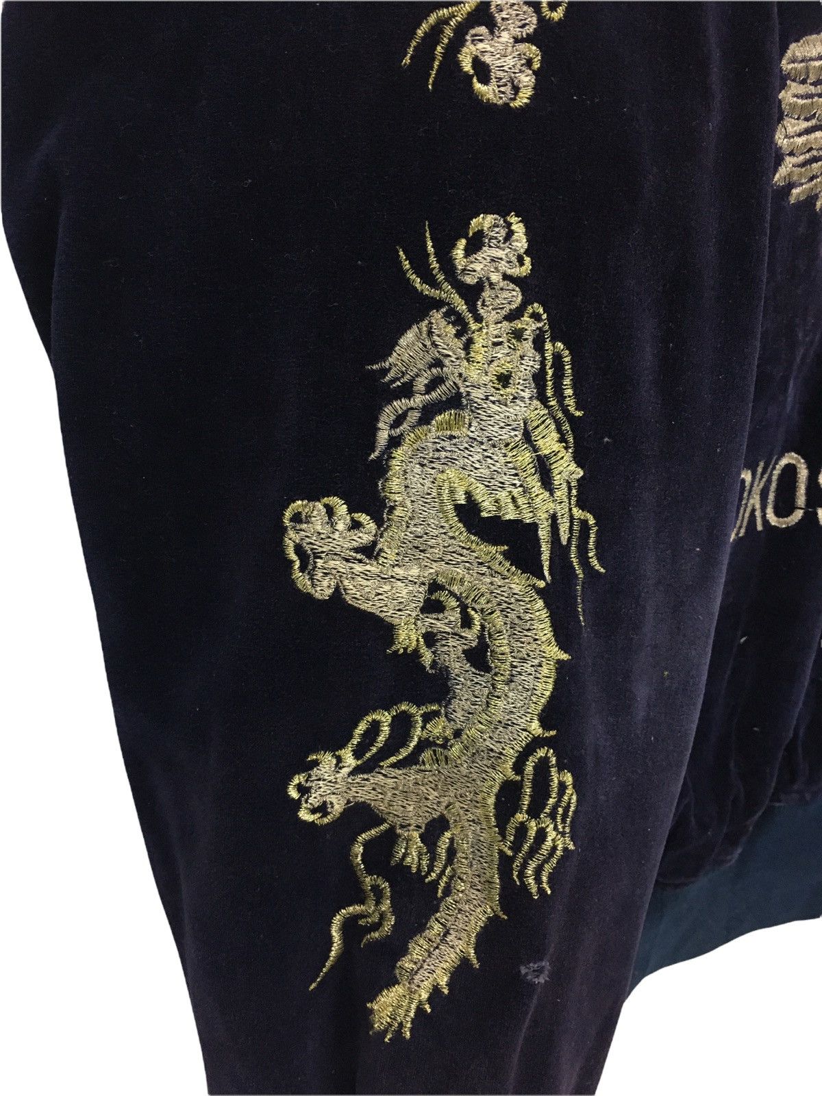 Toyo Enterprises Vintage Ulcolow Bird Vs Dragon Souvenir Sukajan Velvet Jacke Size US M / EU 48-50 / 2 - 8 Thumbnail