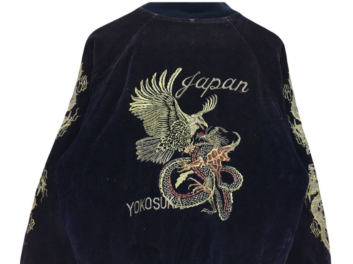 Toyo Enterprises Vintage Ulcolow Bird Vs Dragon Souvenir Sukajan Velvet Jacke Size US M / EU 48-50 / 2 - 3 Thumbnail