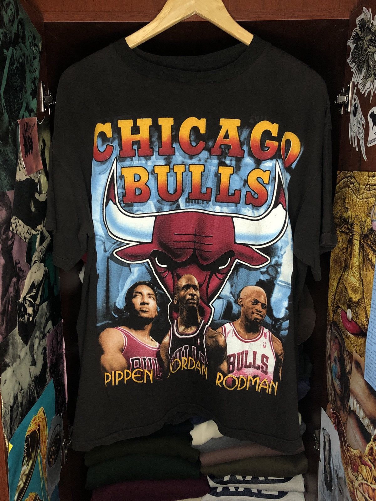 NBA × Rap Tees × Vintage Vintage 1996 Rap Tee Chicago Bulls Size US XXL / EU 58 / 5 - 1 Thumbnail