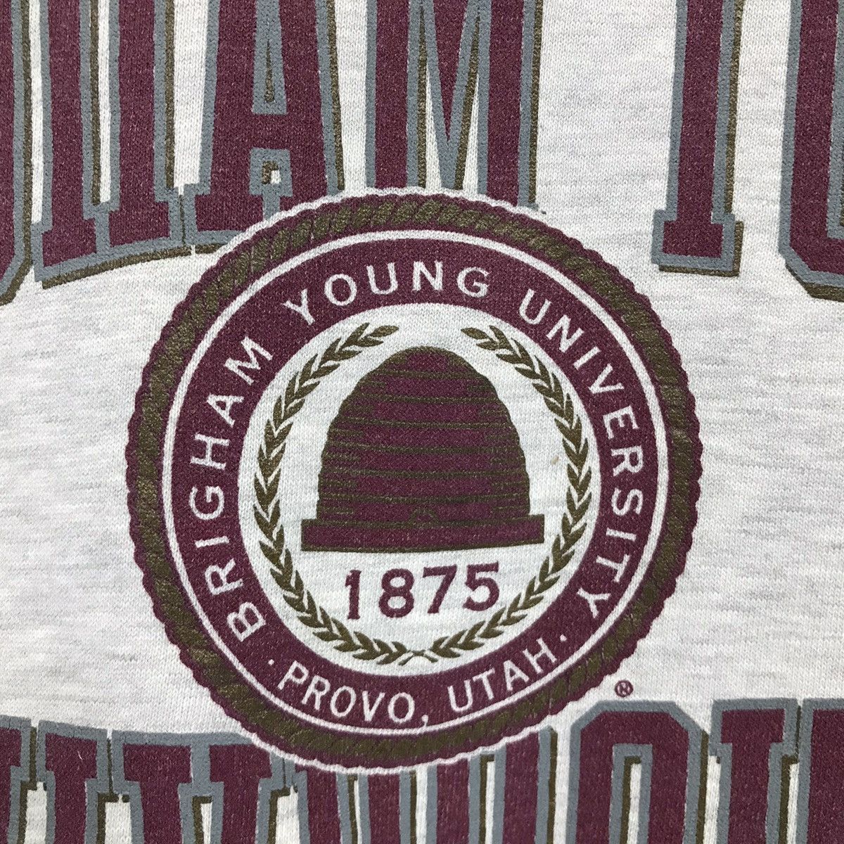 Vintage Vintage Sweatshirt Brigham Young University Hoodie Jumper Size US L / EU 52-54 / 3 - 4 Thumbnail