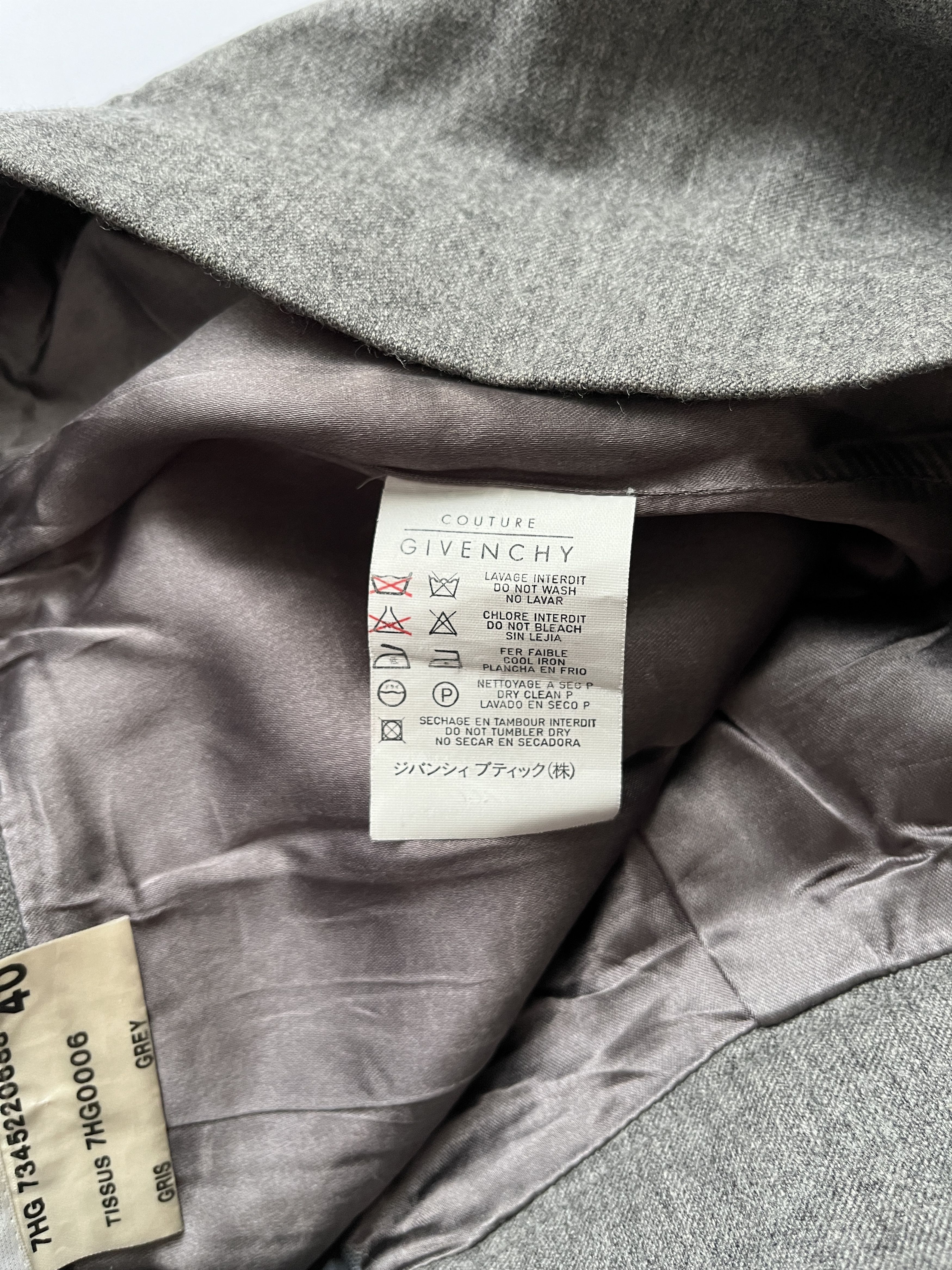 Givenchy ⚡️QUICK SALE⚡️1997 Givenchy Alexander McQueen Grey Skirt Size 27" / US 4 / IT 40 - 4 Thumbnail