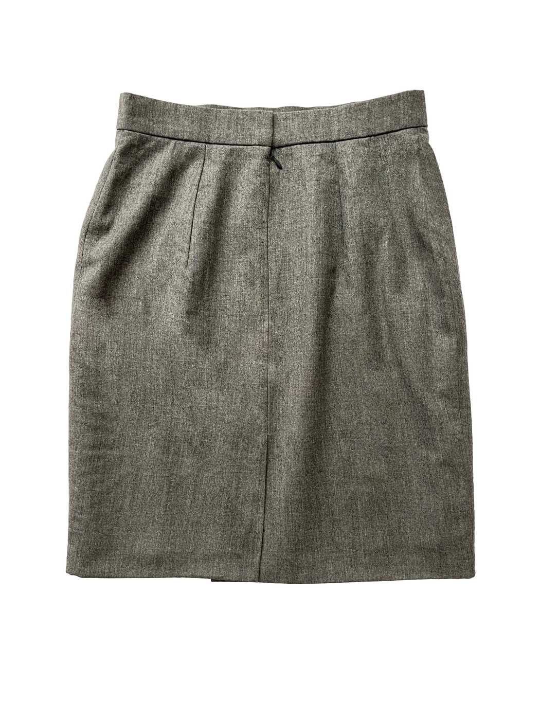 Givenchy ⚡️QUICK SALE⚡️1997 Givenchy Alexander McQueen Grey Skirt Size 27" / US 4 / IT 40 - 2 Thumbnail