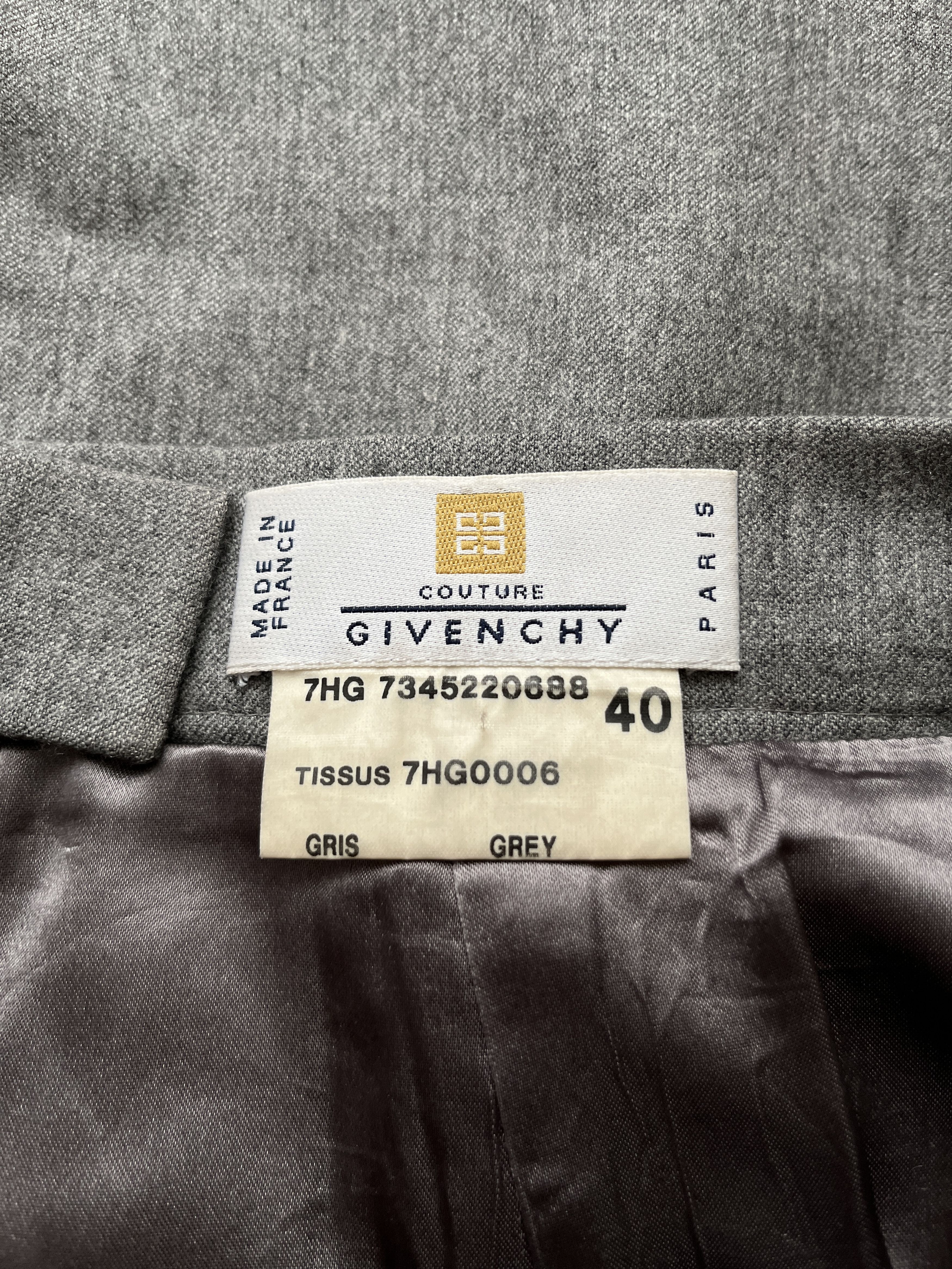 Givenchy ⚡️QUICK SALE⚡️1997 Givenchy Alexander McQueen Grey Skirt Size 27" / US 4 / IT 40 - 3 Thumbnail