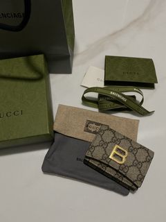 Gucci GUCCI x BALENCIAGA Hacker Project Mini 681700 Trifold Wallet  Collaboration Women's Men's GG Supreme Balenciaga