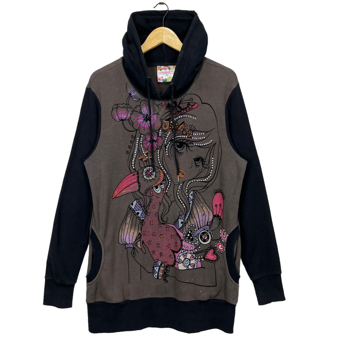 Kashitu Patterns in Fashion Sequins Pullover Hoodie Sweater