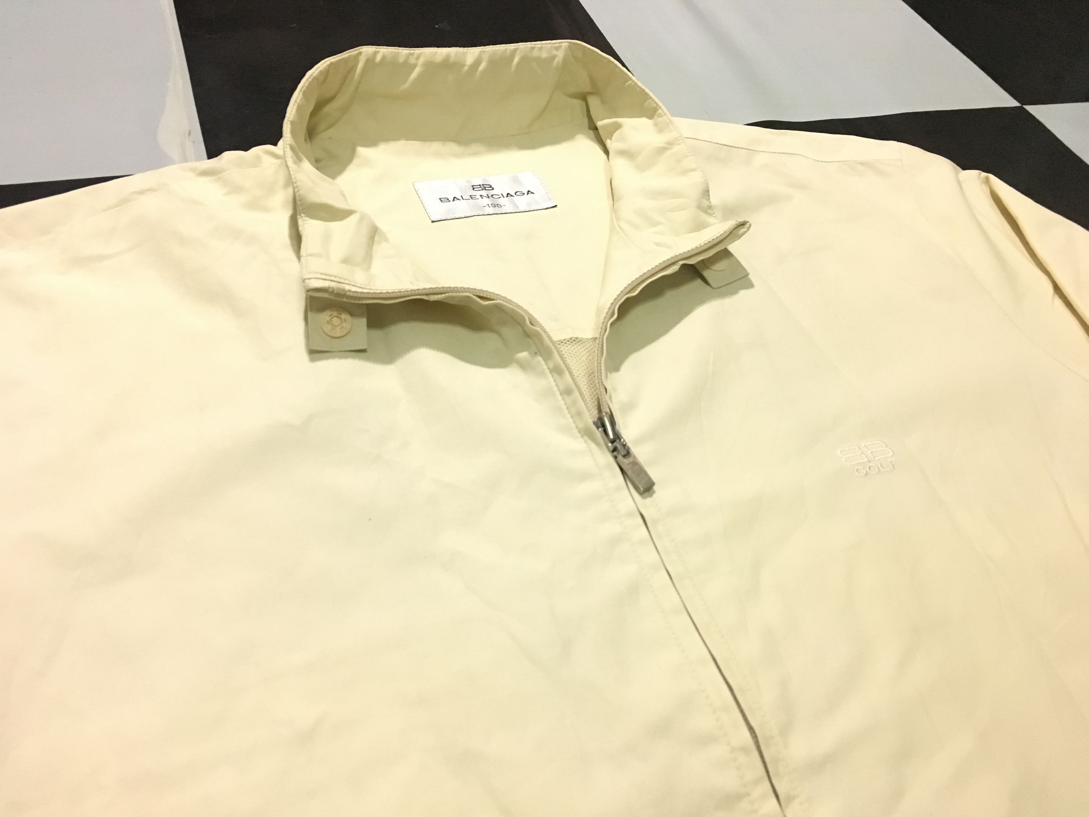 🔥 Vintage Balenciaga Jacket Nylon Windbreaker Cream