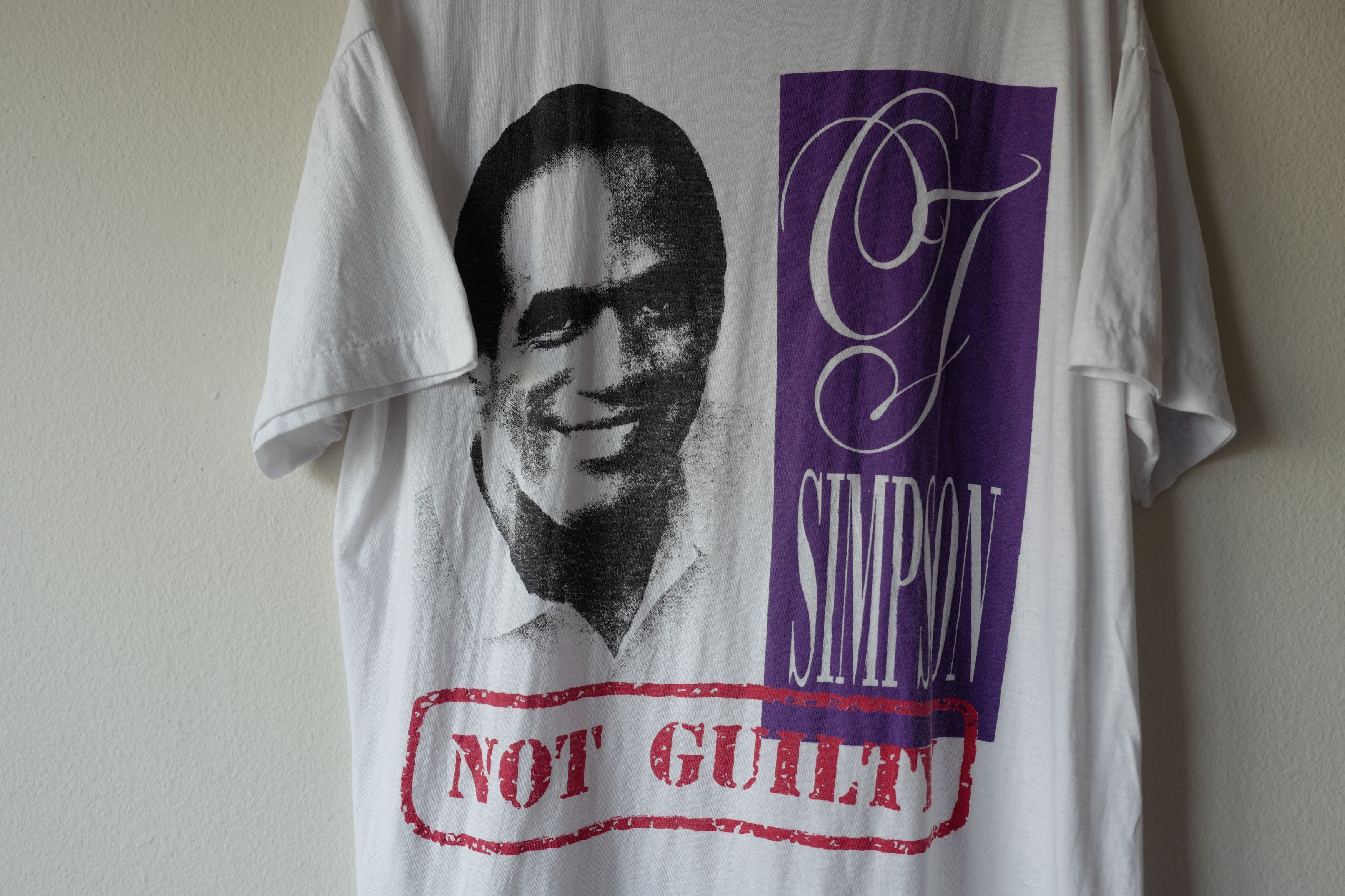 Rap Tees Vintage 90's OJ Simpson - "Not Guilty" Shirt Size US XL / EU 56 / 4 - 2 Thumbnail