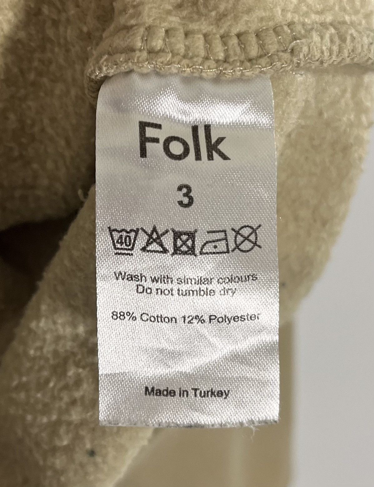 Folk Folk Sweatshirt Mens Sz L Beige Size US L / EU 52-54 / 3 - 6 Thumbnail