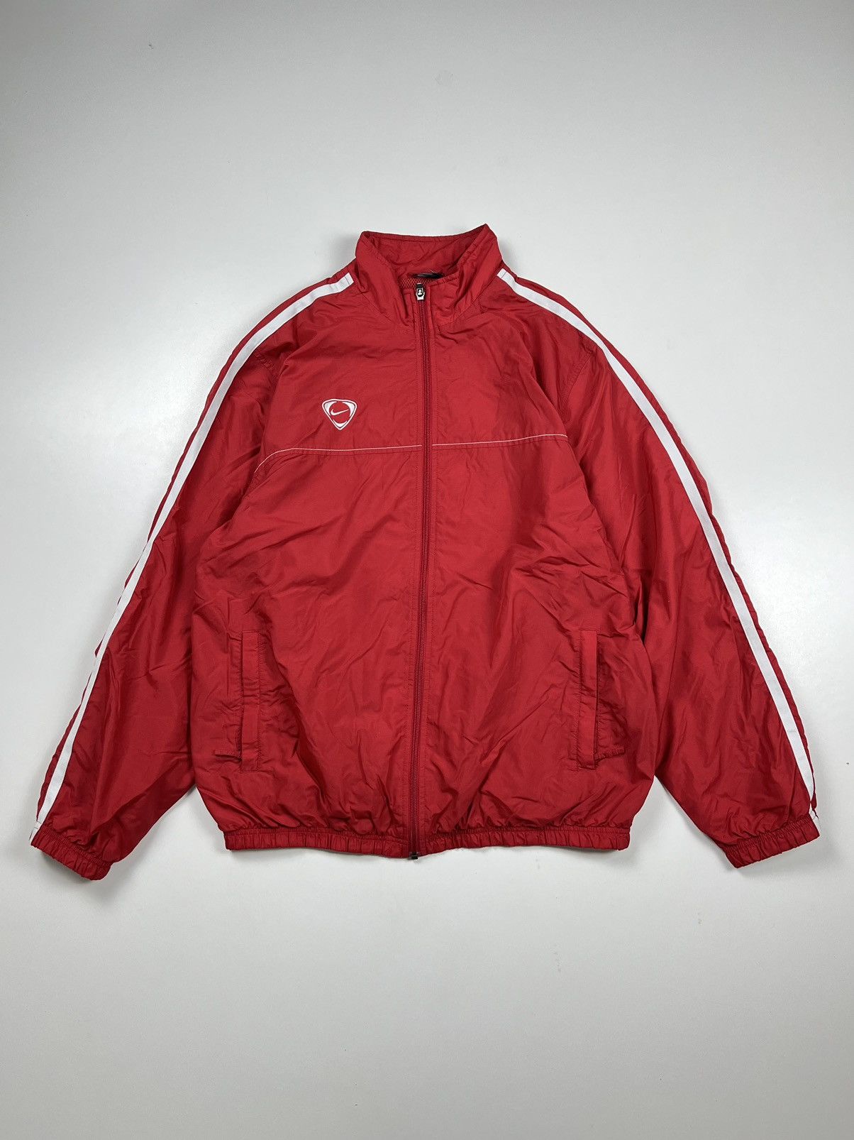 Nike Nike Vintage Windbreaker Y2K Striped Double Swoosh Japanese Size US M / EU 48-50 / 2 - 1 Thumbnail