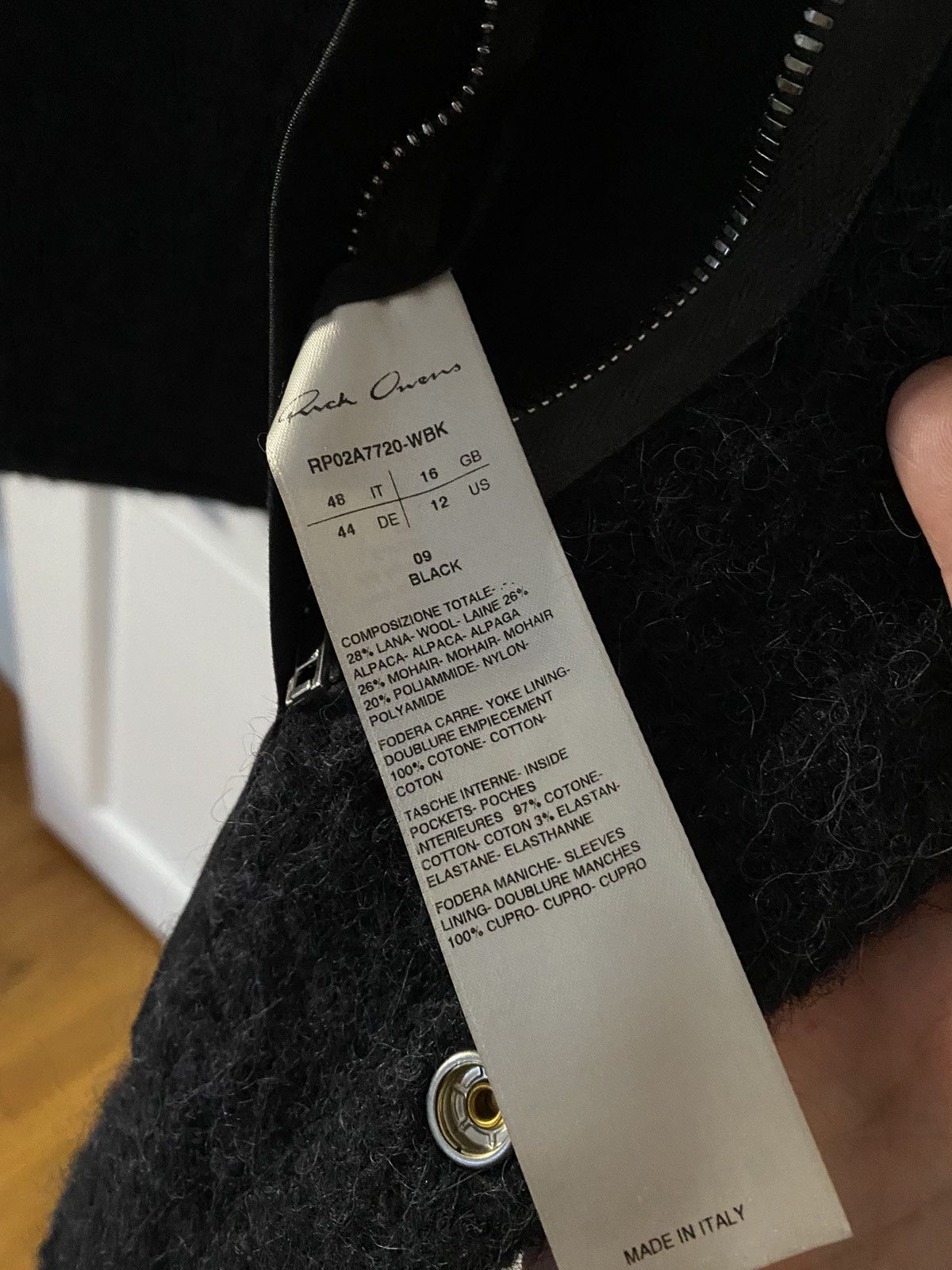 Rick Owens Rick Owens mainline WOOL blend outer shirt (unisex) Size US M / EU 48-50 / 2 - 7 Thumbnail